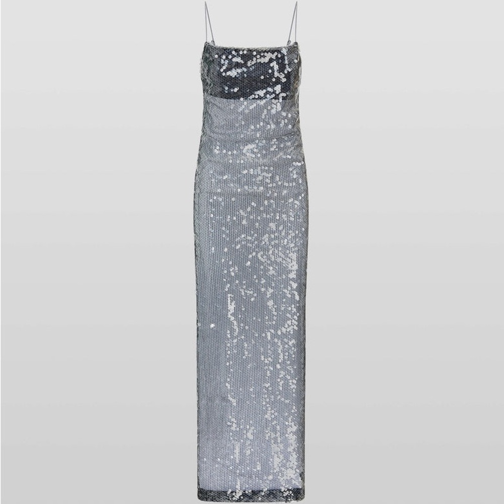 Rat & Boa Metallic Sequin Sheer Dress - Picture 9 of 10